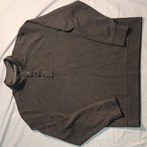 Tommy Bahama Men's XL 1/4 Button Pullover Gray